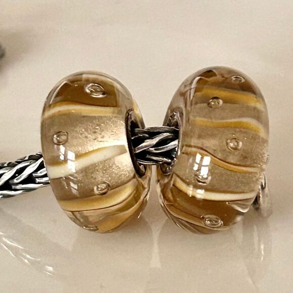 TROLLBEADS Dewdrops Golden Bubbles & Swirls LAA 925S NEW! $ per Bead - Picture 6 of 9